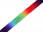 Preview: Regenbogen Reißverschluss Breite 5 mm Meterware mit verdeckter Spirale